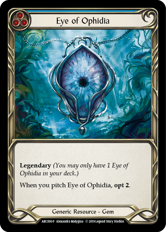 □1st【EN】〈CF〉Eye of Ophidia(Blue) [ARC000] – 【GOODGAME】FAB