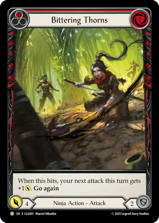 Bittering Thorns プロモ RF LGS445 未使用 FaB EN】〈RF〉Bittering Thorns(Red) [LGS445] – 【GOODGAME】FAB通販サイト