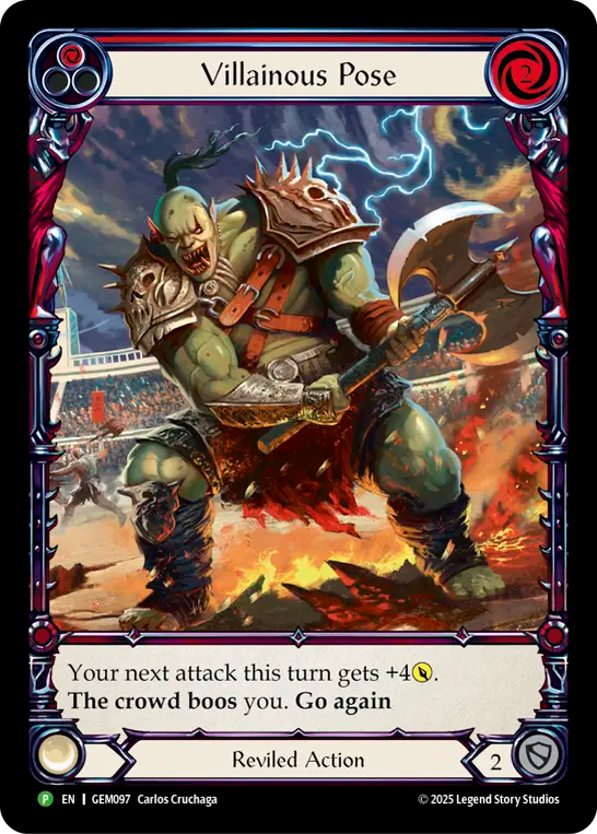 【EN】Villainous Pose(Red)[Extended Art] [GEM097]
