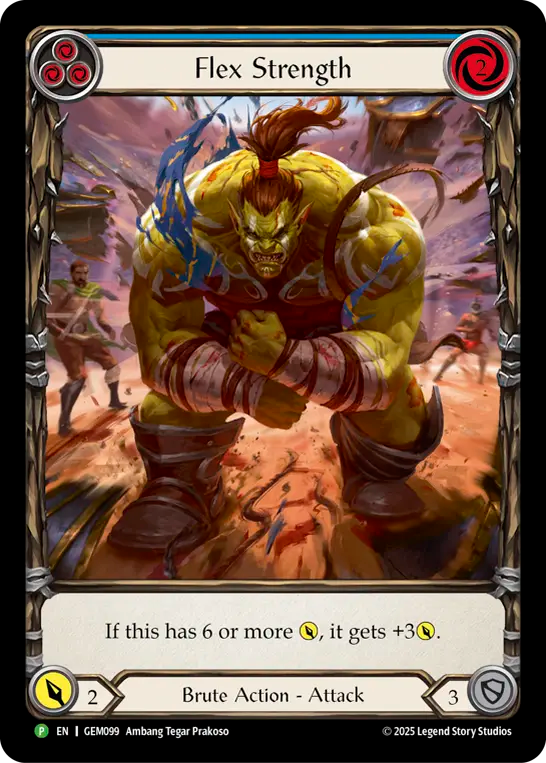 【EN】Flex Strength(Blue)[Extended Art] [GEM099]