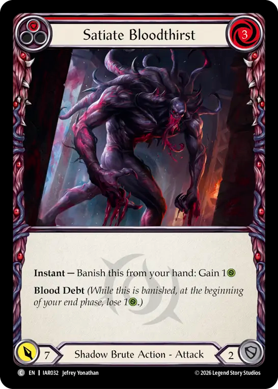 【EN】〈RF〉Satiate Bloodthirst/嗜血を飽かす(Red) [IAR032]