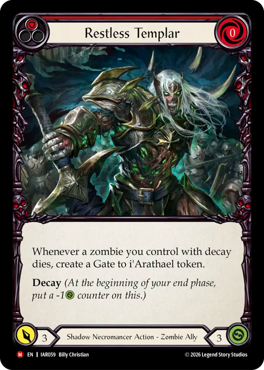 【EN】Restless Templar/彷徨う聖騎士(Red) [IAR059]