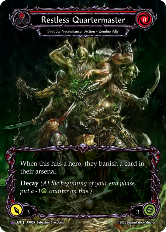 【EN】〈CF〉Restless Quartermaster/彷徨う補給兵(Red)[Full Art] [IAR065]