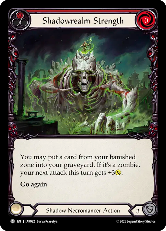 【EN】〈RF〉Shadowrealm Strength/影の地の怪力(Red) [IAR082]