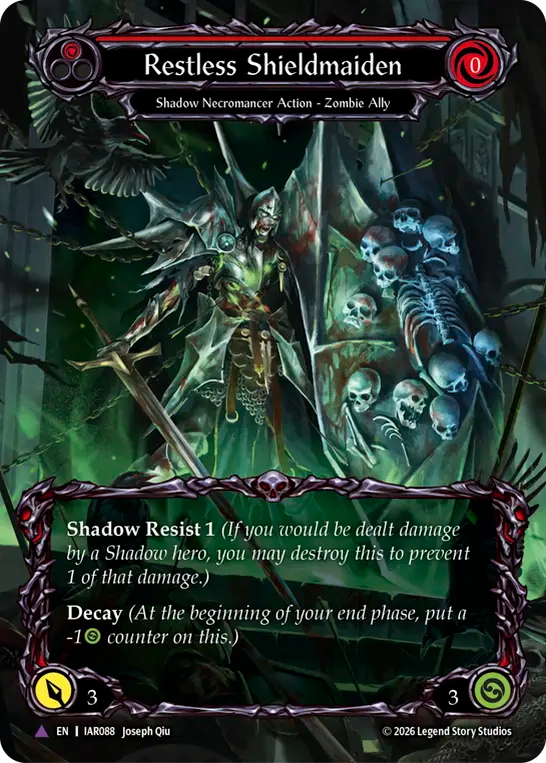 【EN】〈CF〉Restless Shieldmaiden/彷徨う盾乙女(Red)[Full Art] [IAR088]