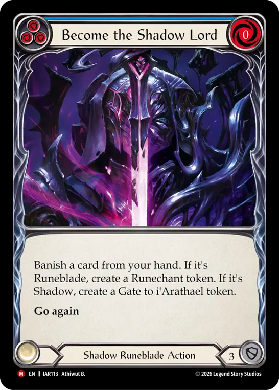 【EN】Become the Shadow Lord/影主化(Blue) [IAR113]