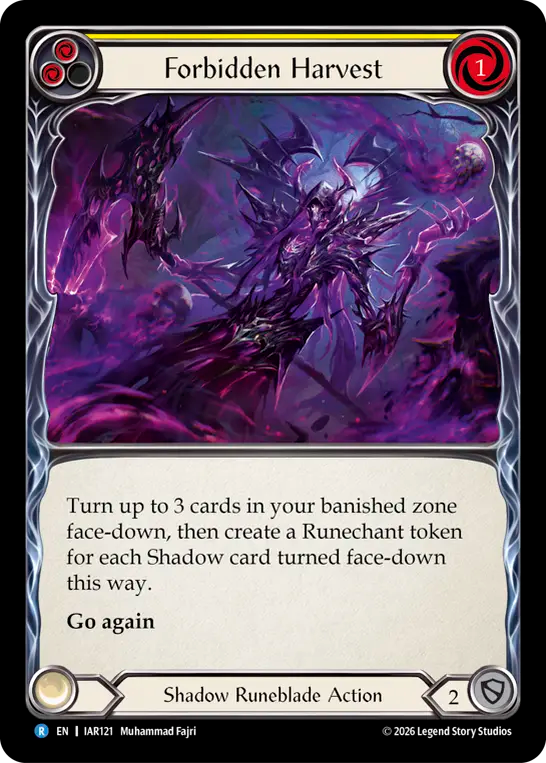 【EN】〈RF〉Forbidden Harvest/禁忌の収穫(Yellow) [IAR121]