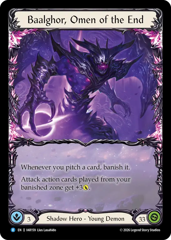 【EN】〈RF〉Baalghor, Omen of the End/凶兆の終焉、バルゴール[Extended Art] [IAR159]