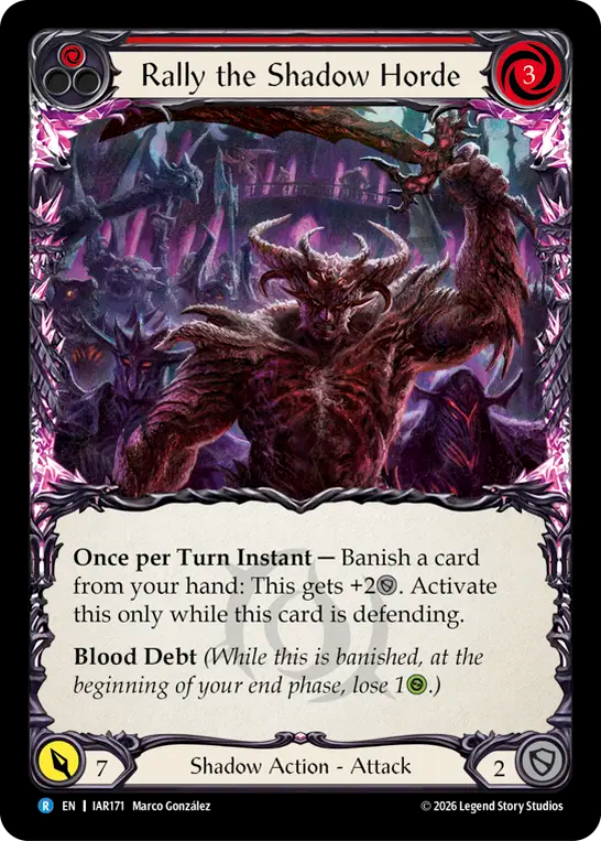 【EN】Rally the Shadow Horde/影の群勢の結集(Red) [IAR171]