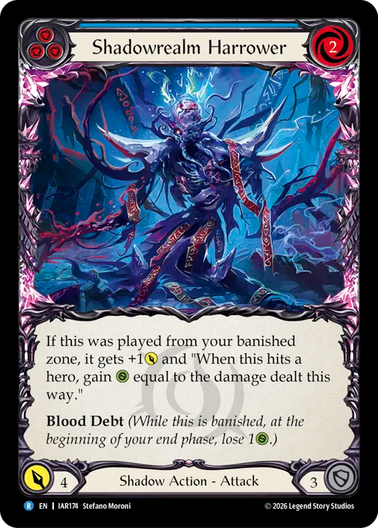 【EN】〈RF〉Shadowrealm Harrower/影の地の苛む者(Blue) [IAR174]