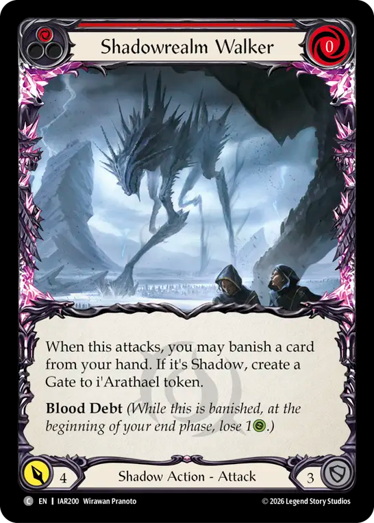 【EN】〈RF〉Shadowrealm Walker/影の地の遍歴者(Red) [IAR200]