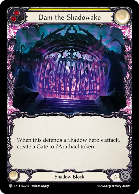 【EN】〈RF〉Dam the Shadowake/影痕の堰(Yellow) [IAR219]