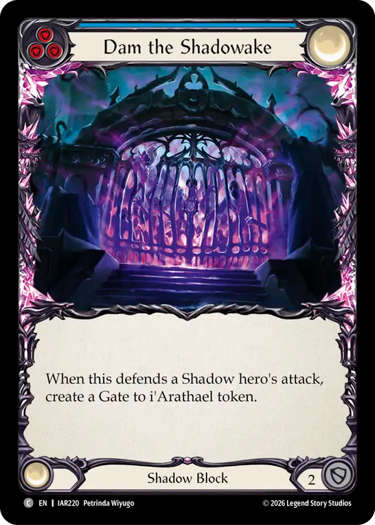 【EN】Dam the Shadowake/影痕の堰(Blue) [IAR220]