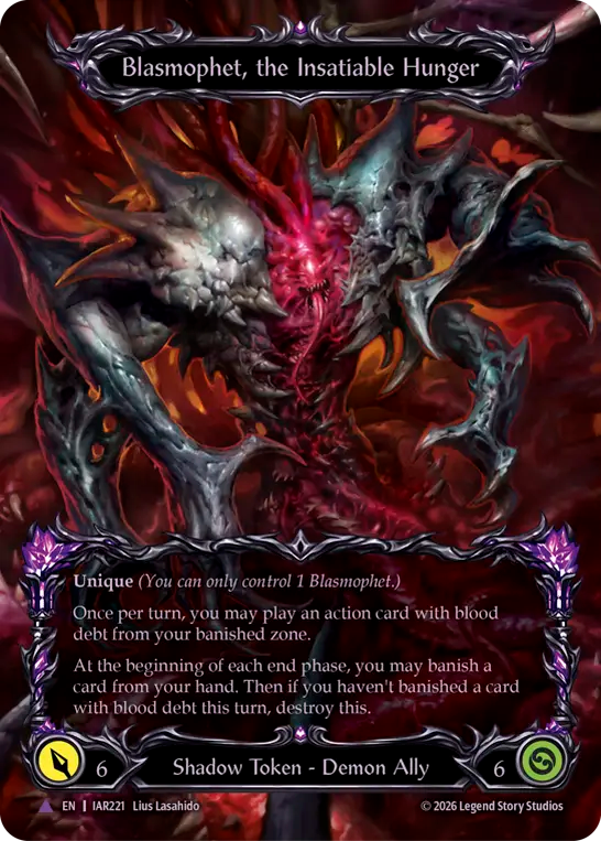 【EN】〈CF〉Blasmophet, the Insatiable Hunger/飽くなき飢餓、ブラスモフェット[Full Art] [IAR221]