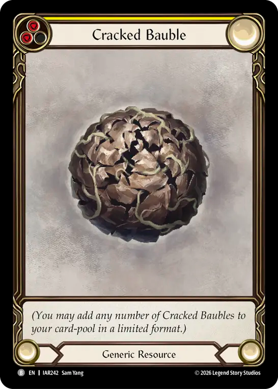 【EN】Cracked Bauble(Yellow) [IAR242]
