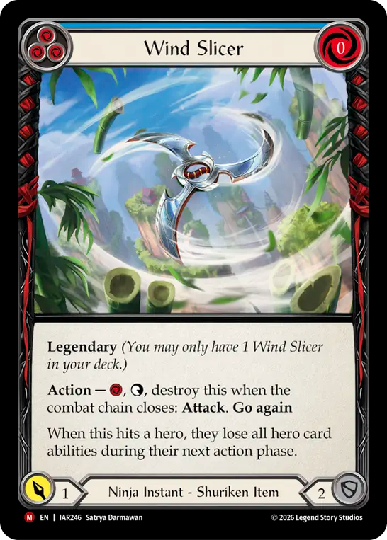 【EN】Wind Slicer/風断(Blue) [IAR246]