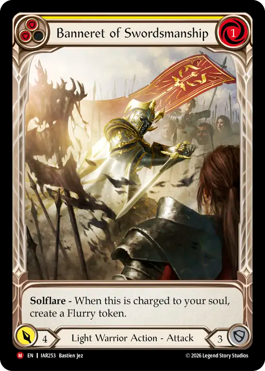 【EN】〈RF〉Banneret of Swordsmanship/剣戟の旗(Yellow) [IAR253]