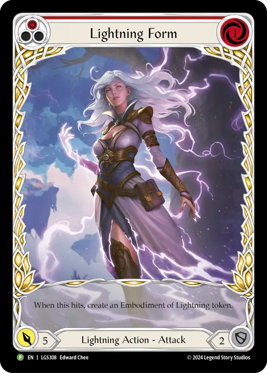 【EN】〈RF〉Lightning Form(Red)[Extended Art] [LGS308]