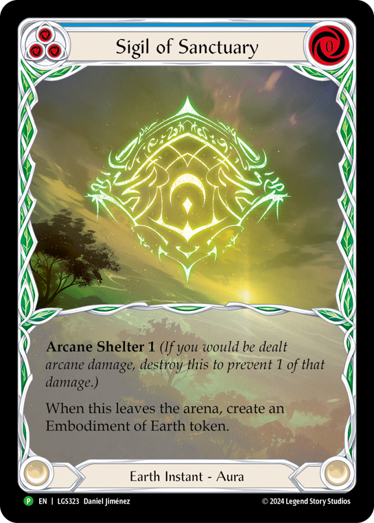 【EN】〈RF〉Sigil of Sanctuary(Blue)[Alternate Art] [LGS323]