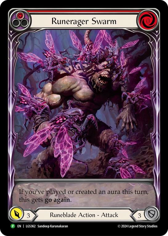 【EN】〈RF〉Runerager Swarm(Red)[Extended Art] [LGS362]