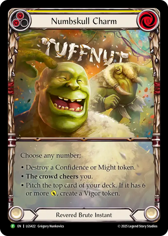【EN】〈RF〉Numbskull Charm(Yellow)[Extended Art] [LGS422]