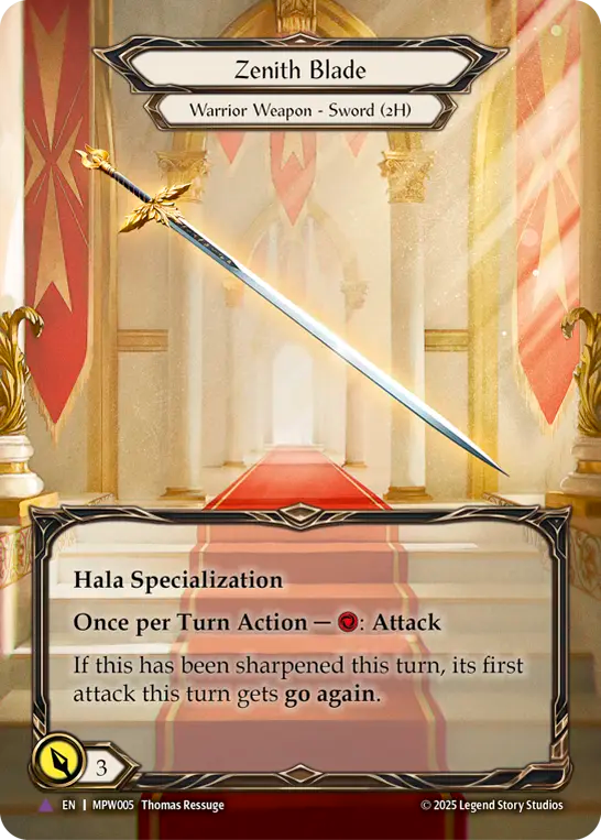 【EN】〈CF〉Zenith Blade/天頂の刃[Full Art] [MPW005]
