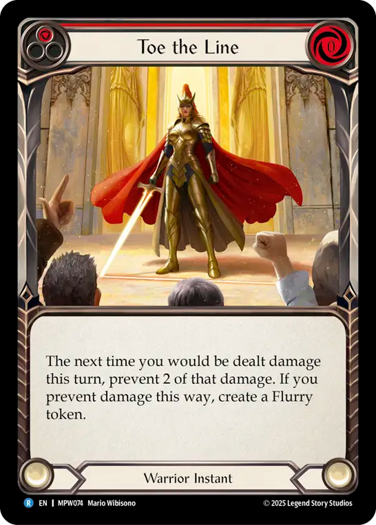 【EN】〈RF〉Toe the Line/一線を引く(Red) [MPW074]