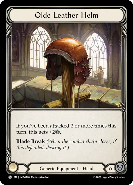 【EN】〈CF〉Olde Leather Helm/古式革の兜 [MPW140]