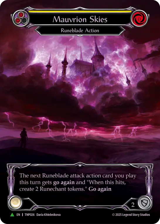 【EN】〈CF〉Mauvrion Skies(Yellow)[Full Art] [TNP026]