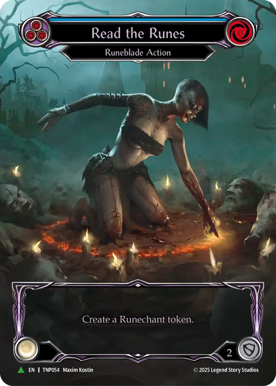 【EN】〈CF〉Read the Runes / ルーン占い(Blue)[Full Art] [TNP054]